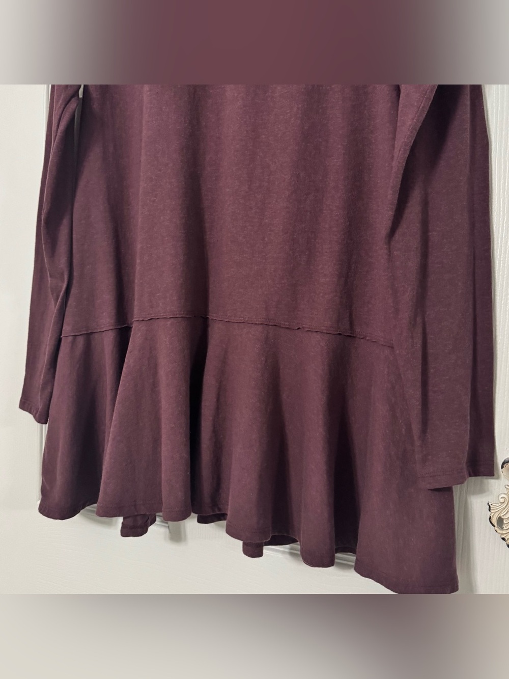 Free People We The Free Paris Tunic / Dress Vineyard Grape Burgundy - Picture 7 of 13
